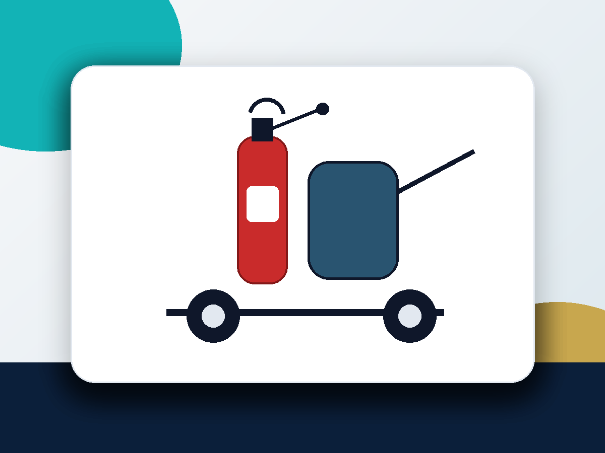 Mobile Foam Fire Extinguisher on Trolley