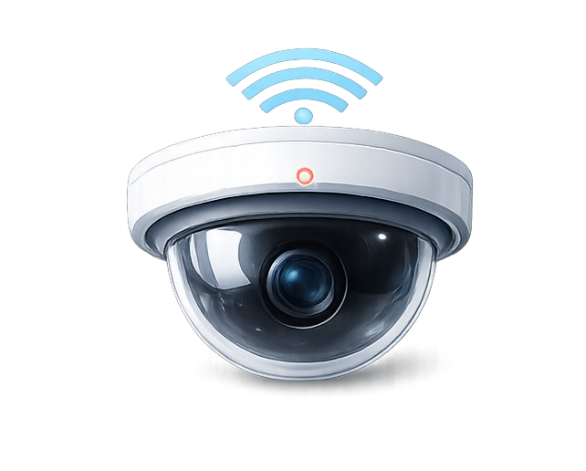 Security camera product close up